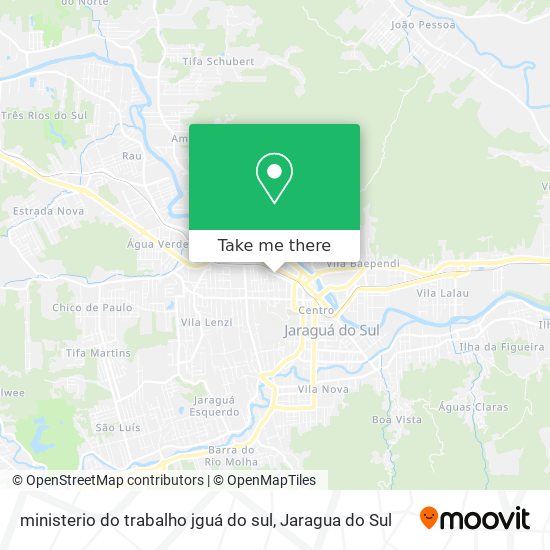 ministerio do trabalho jguá do sul map