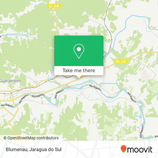 Mapa Blumenau