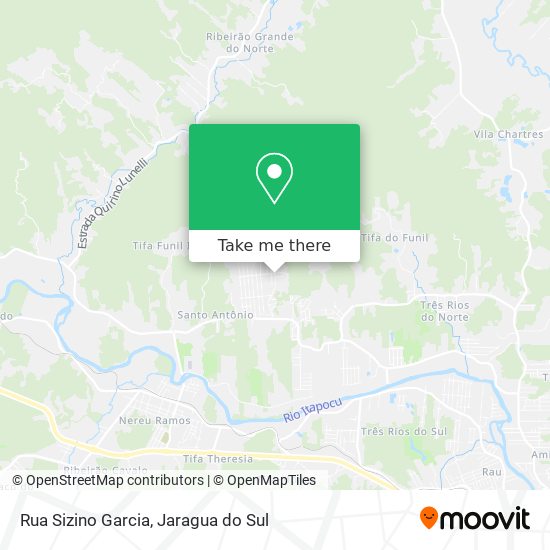 Mapa Rua Sizino Garcia