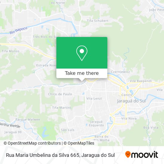 Mapa Rua Maria Umbelina da Silva 665