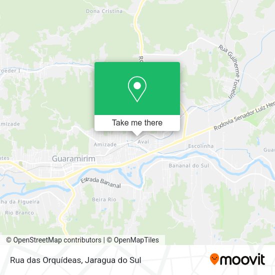 Rua das Orquídeas map