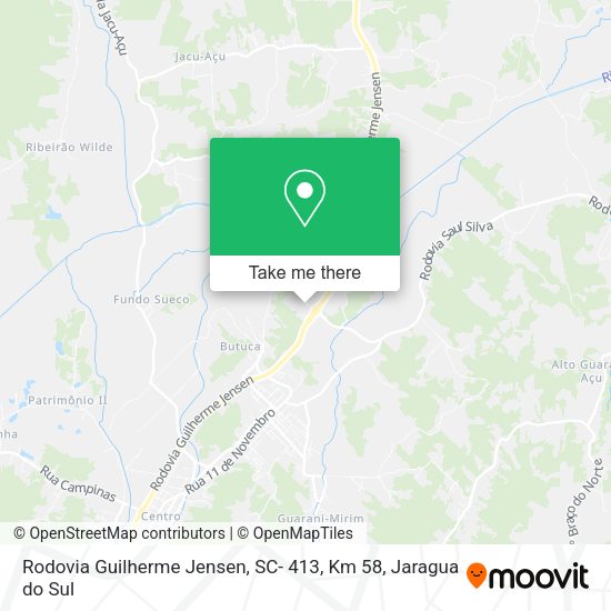 Rodovia Guilherme Jensen, SC- 413, Km 58 map