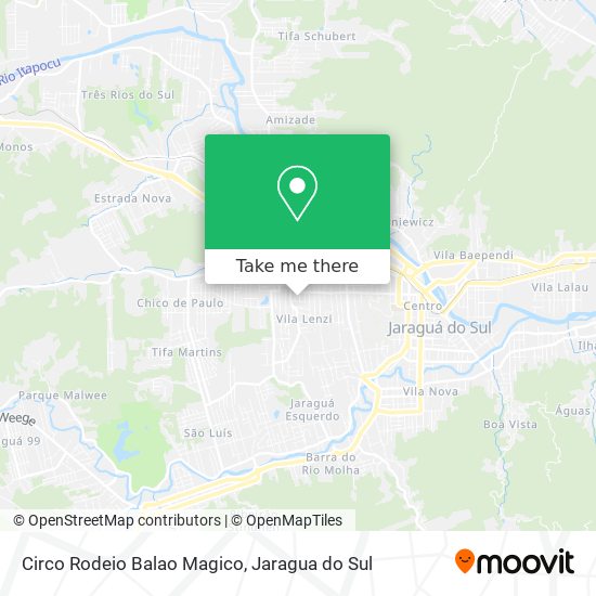 Circo Rodeio Balao Magico map
