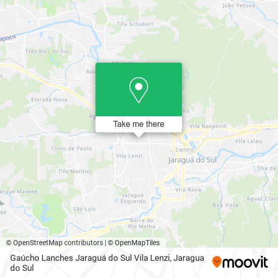 Gaúcho Lanches Jaraguá do Sul Vila Lenzi map