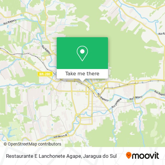Mapa Restaurante E Lanchonete Agape