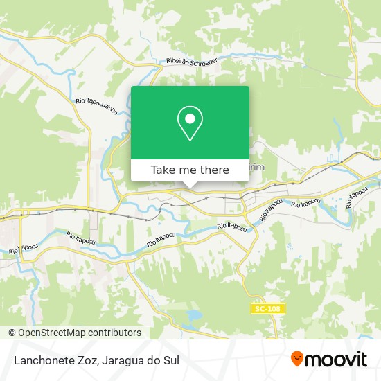 Lanchonete Zoz map