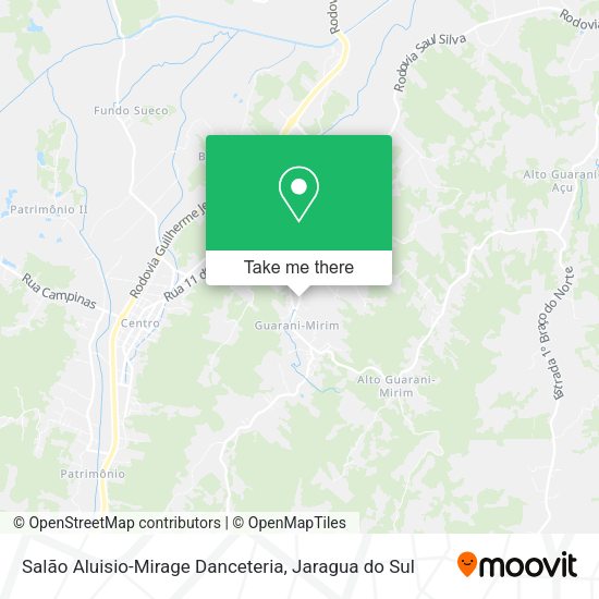 Salão Aluisio-Mirage Danceteria map