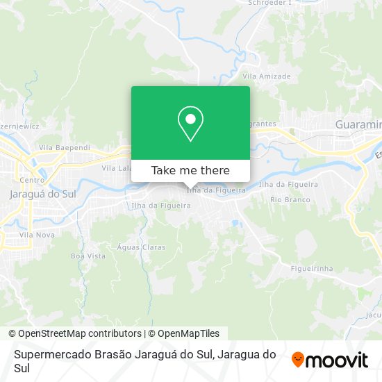 Mapa Supermercado Brasão Jaraguá do Sul