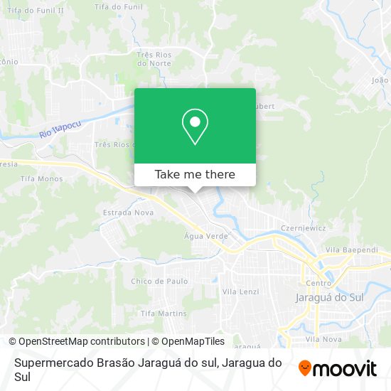 Mapa Supermercado Brasão Jaraguá do sul