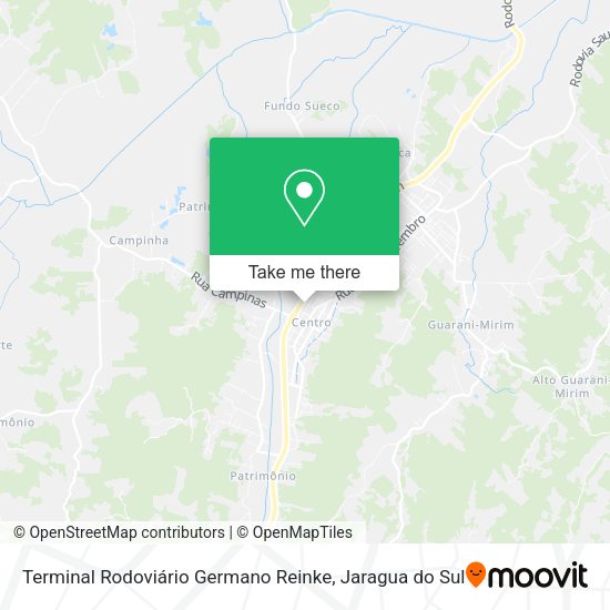 Terminal Rodoviário Germano Reinke map