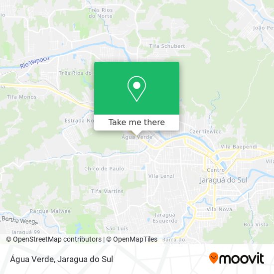 Água Verde map