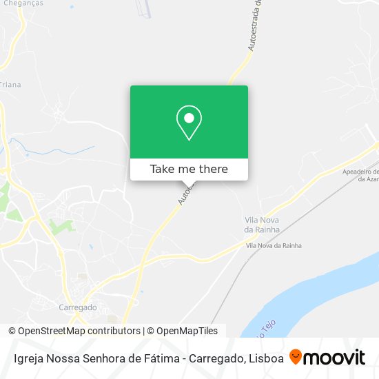 Igreja Nossa Senhora de Fátima - Carregado map