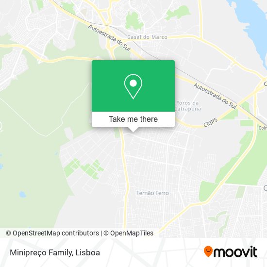 Minipreço Family mapa