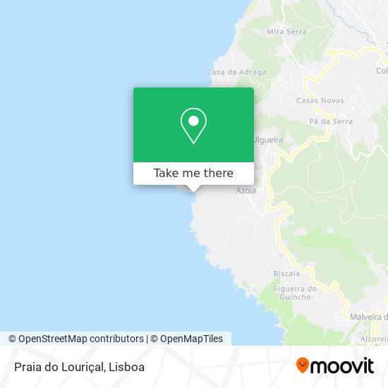 Praia do Louriçal map