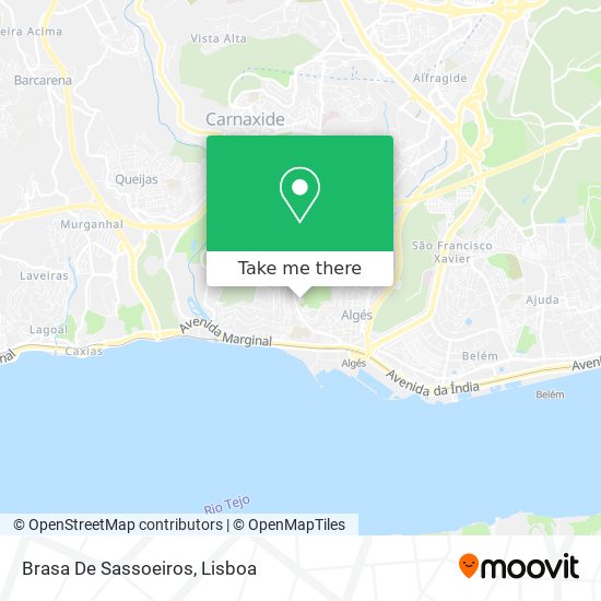 Brasa De Sassoeiros mapa