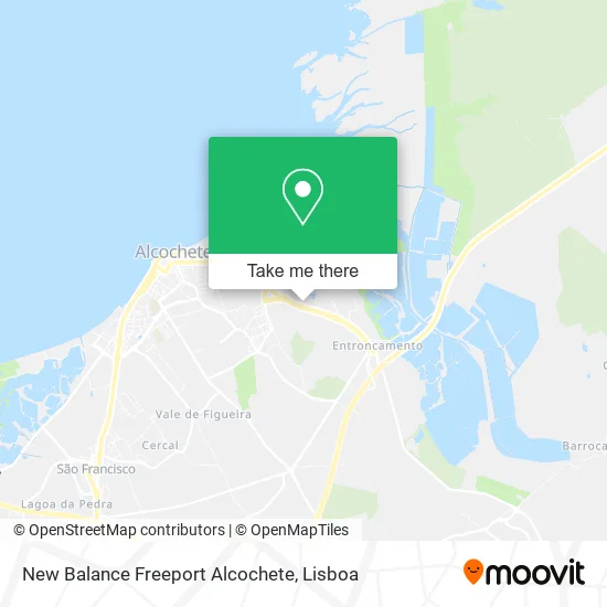 New Balance Freeport Alcochete map