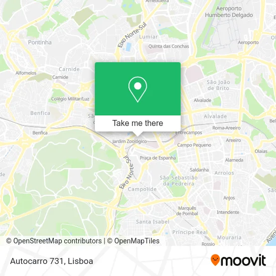 Autocarro 731 map