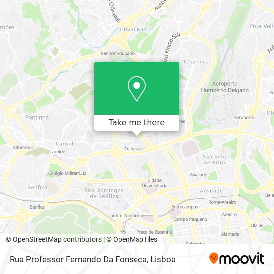 Rua Professor Fernando Da Fonseca map