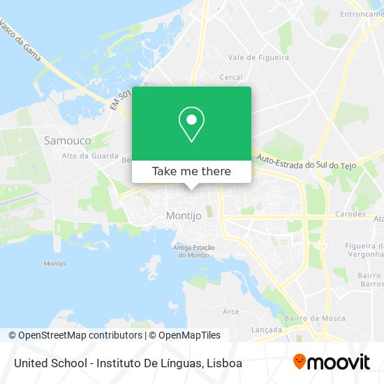 United School - Instituto De Línguas map