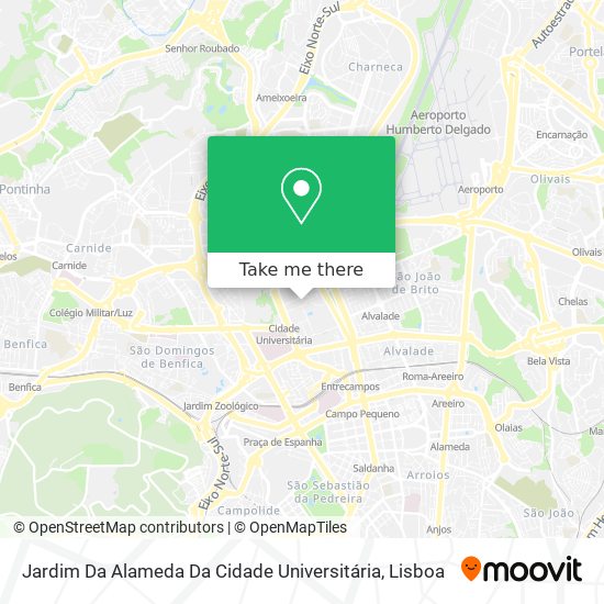 Jardim Da Alameda Da Cidade Universitária map