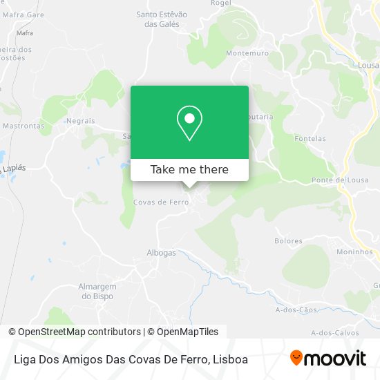 Liga Dos Amigos Das Covas De Ferro map