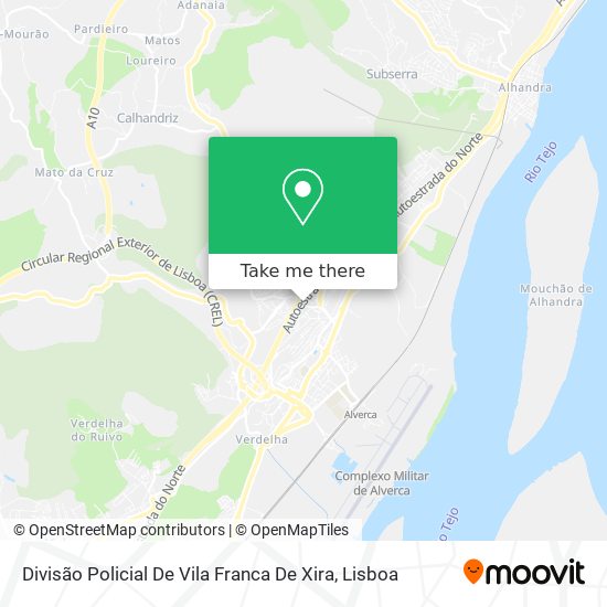 Divisão Policial De Vila Franca De Xira map