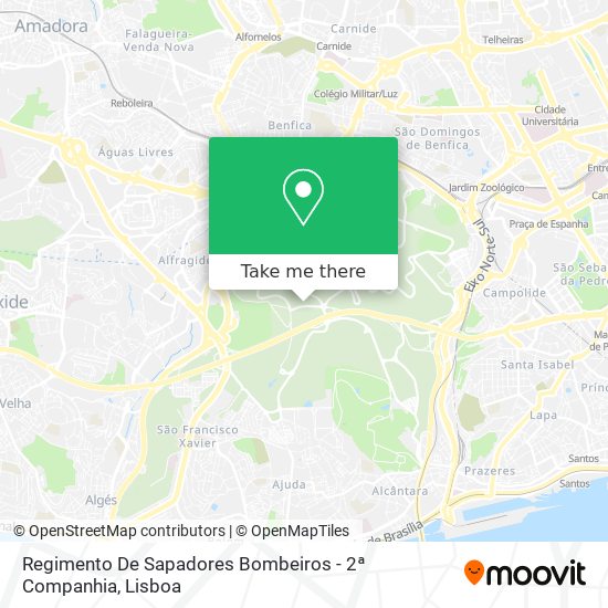Regimento De Sapadores Bombeiros - 2ª Companhia map