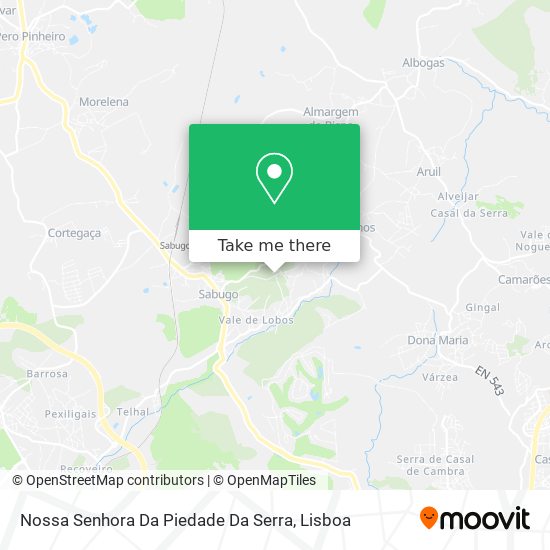 Nossa Senhora Da Piedade Da Serra mapa