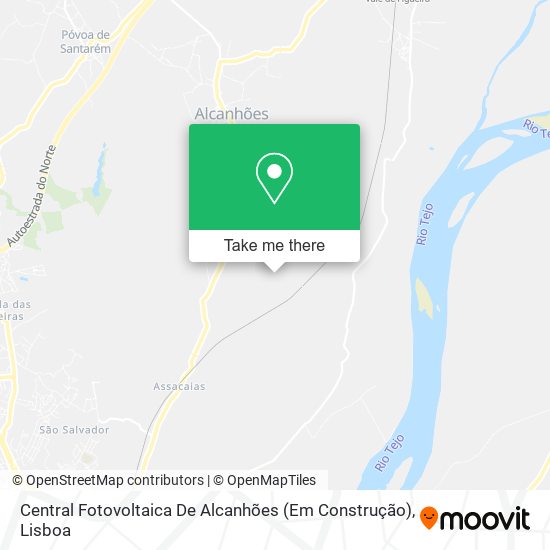 Central Fotovoltaica De Alcanhões (Em Construção) map