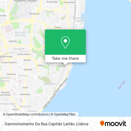Geomonumento Da Rua Capitão Leitão mapa