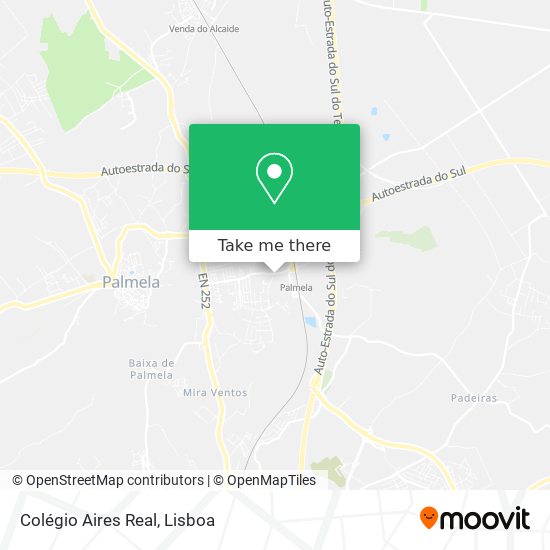 Colégio Aires Real map