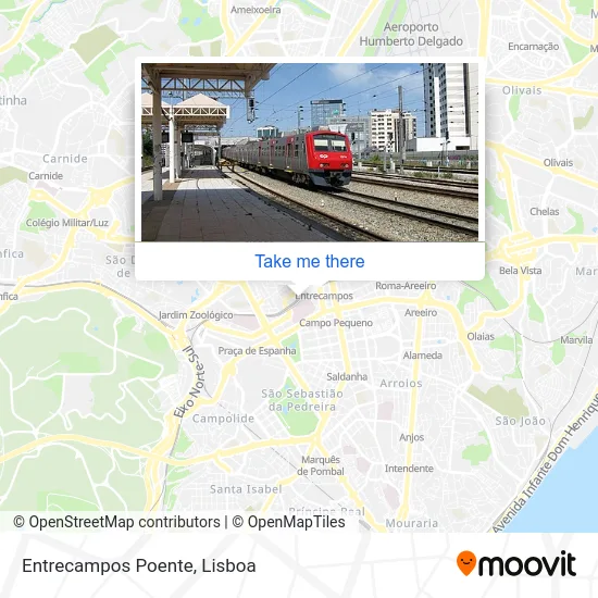 Entrecampos Poente map