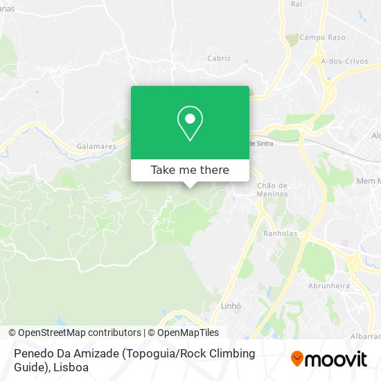 Penedo Da Amizade (Topoguia / Rock Climbing Guide) mapa