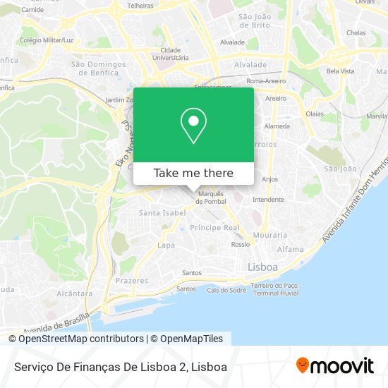 Serviço De Finanças De Lisboa 2 map