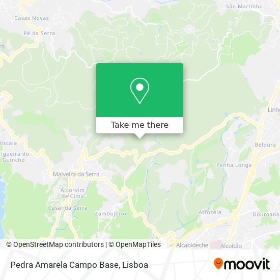 Pedra Amarela Campo Base mapa