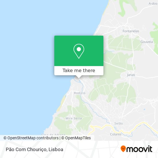 Pão Com Chouriço map