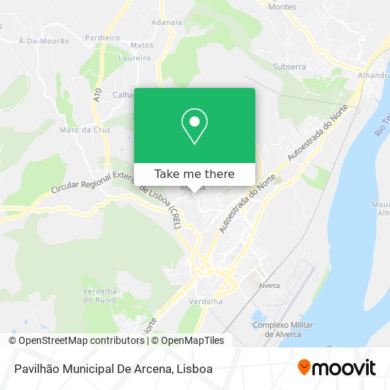 Pavilhão Municipal De Arcena map
