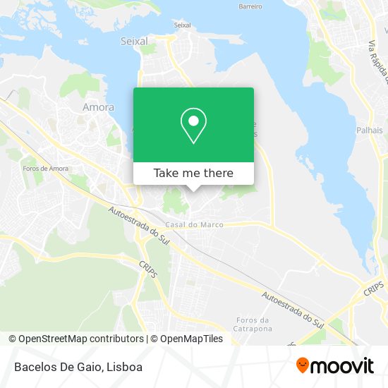 Bacelos De Gaio mapa