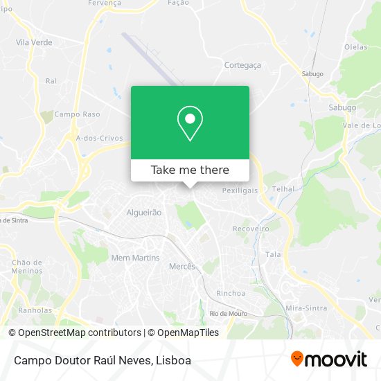 Campo Doutor Raúl Neves map