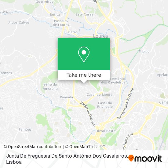 Junta De Freguesia De Santo António Dos Cavaleiros map