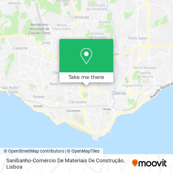 Sanibanho-Comércio De Materiais De Construção mapa