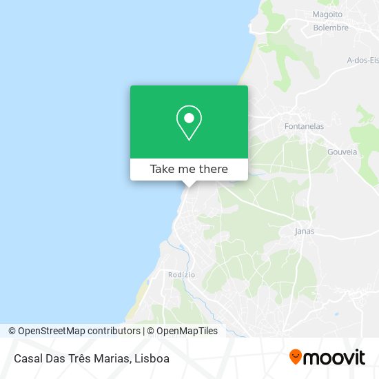 Casal Das Três Marias map