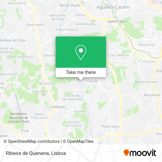 Ribeira de Quenena map