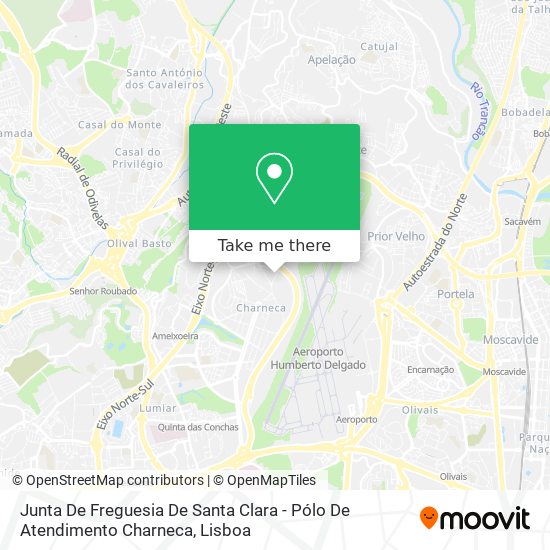 Junta De Freguesia De Santa Clara - Pólo De Atendimento Charneca map