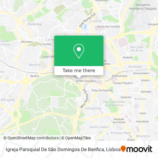 Igreja Paroquial De São Domingos De Benfica map