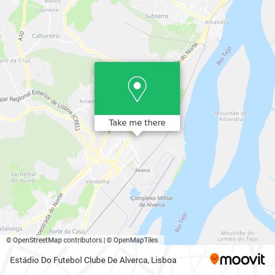 Estádio Do Futebol Clube De Alverca map