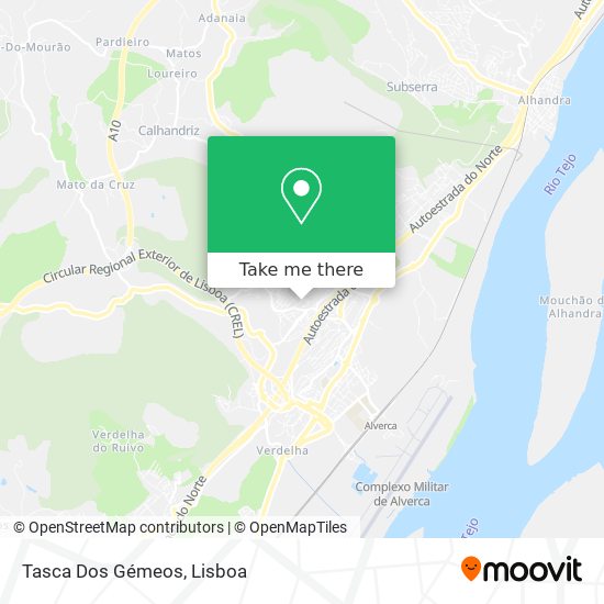 Tasca Dos Gémeos mapa