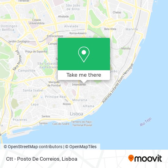 Ctt - Posto De Correios map