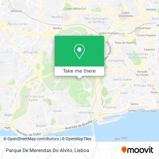 Parque De Merendas Do Alvito map