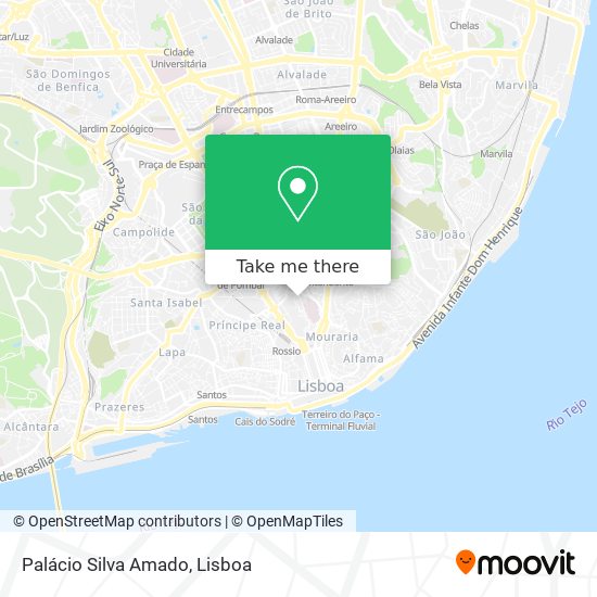 Palácio Silva Amado mapa